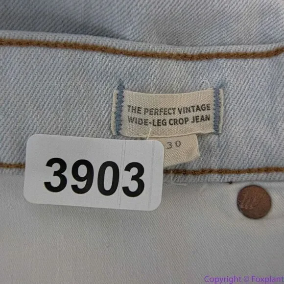 NEW Madewell The Perfect Vintage Wide-Leg Crop Jean in Edmunds Wash, 30 - Picture 13 of 16